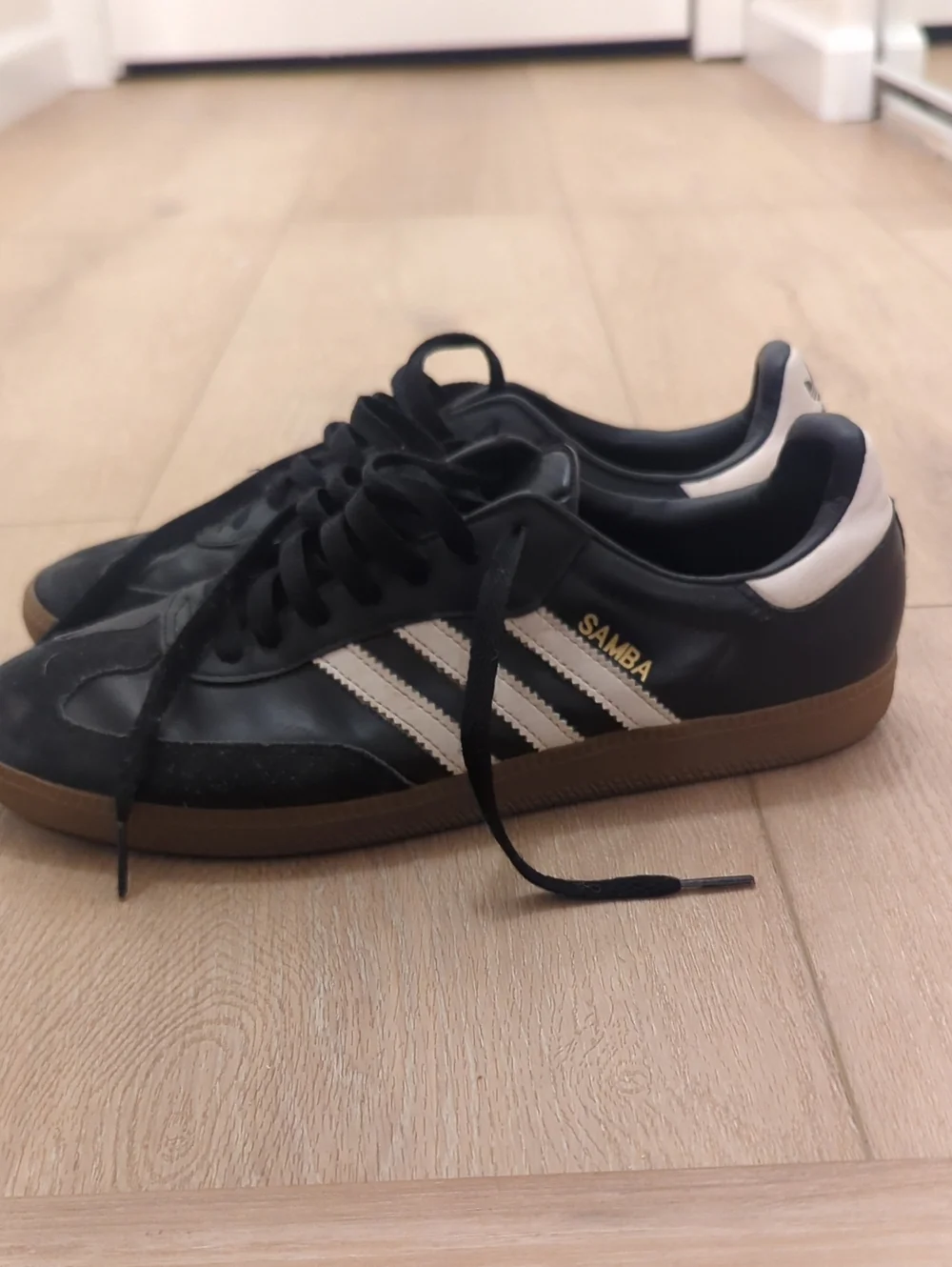 adidas Black with Gum Sole Men's Sneakers